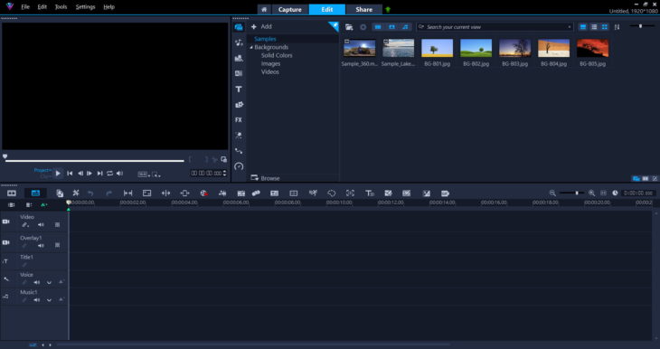 Интерфейс VideoStudio